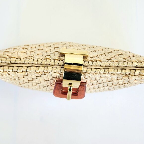 Vintage - Beige - PVC - Crossbody Bag - Made in HongKong - Picture 2 of 10